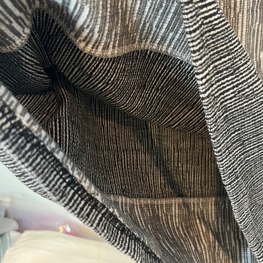 NEW Papillon Textured Liner Print Sweater Dress Grey Size Large - Picture 9 of 16